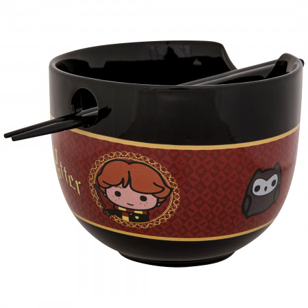 Harry Potter Chibi Characters Ramen Bowl with Chopsticks and Spoon